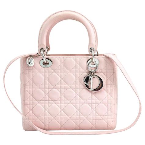 lady dior pink canvas|Dior lambskin bag.